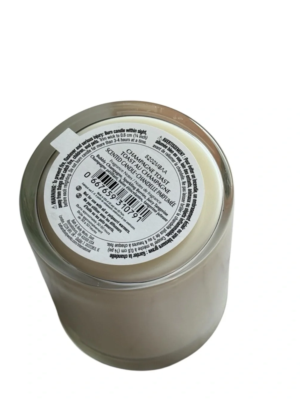 Bath & Body Works White Barn Champagne Toast Single Wick Candle NWT 227g Gift - Picture 7 of 8